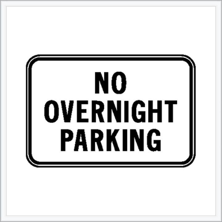 no overnight parking