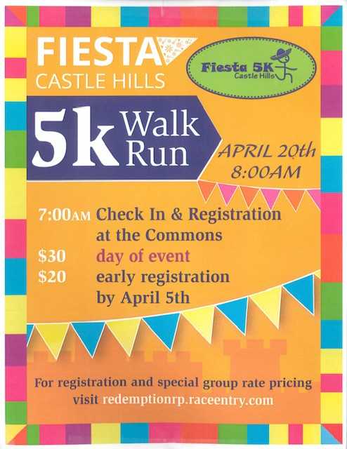 2019 Fiesta 5K Walk/Run Flyer