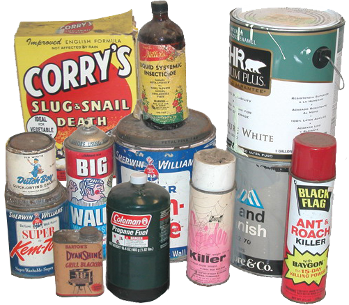 Hazardous Waste Old cans