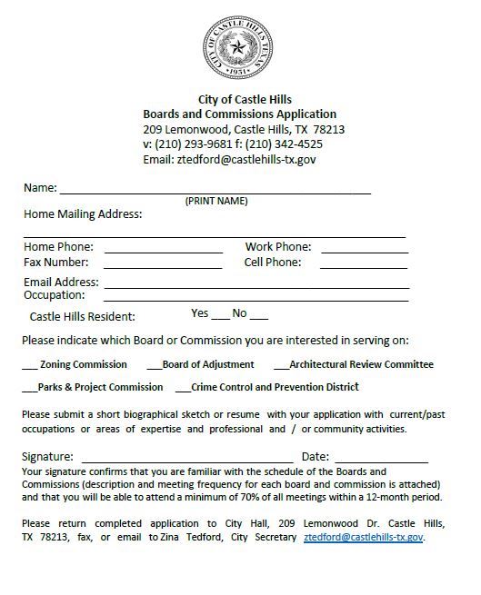 Board and commission