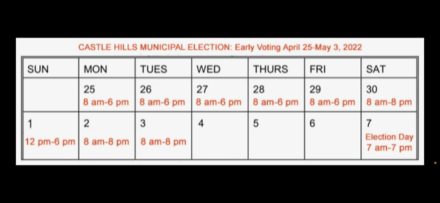Election calendar