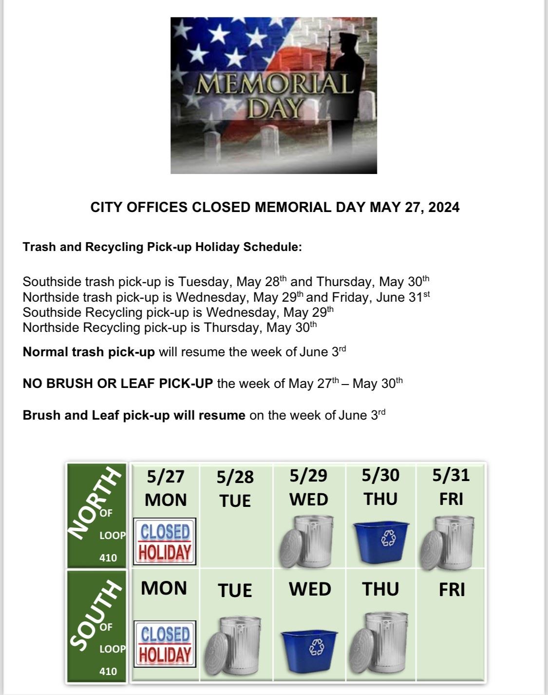 5 - Memorial Day 2024