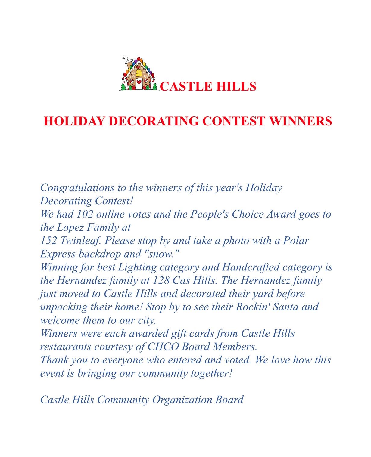 Holiday Decorating- 2021