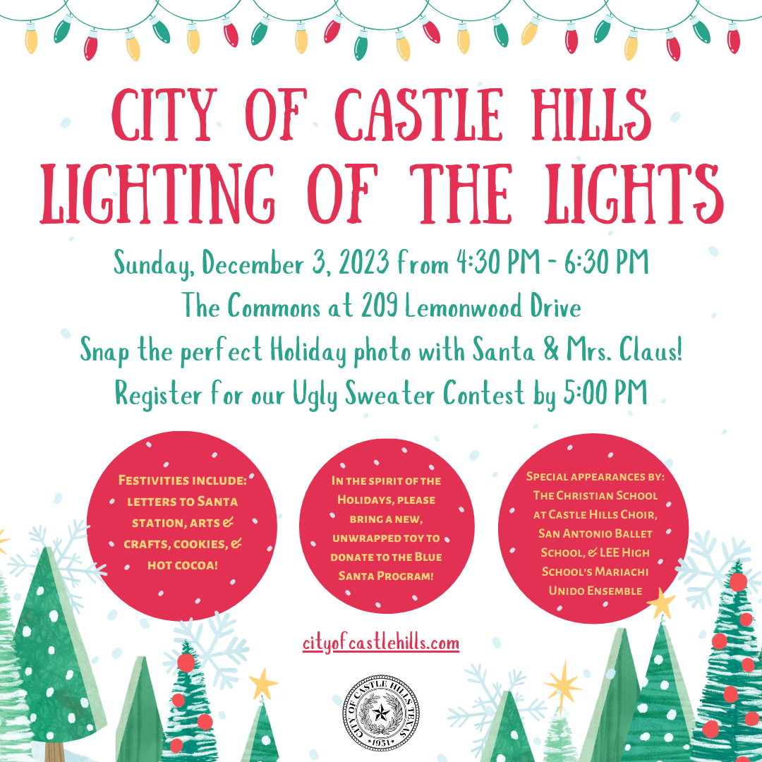Castle Hills Lighting of the Lights December 2023